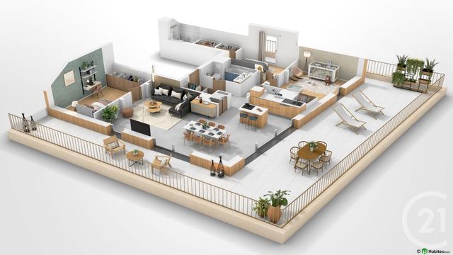 Appartement T4 à vendre - 4 pièces - 97.41 m2 - ANNECY LE VIEUX - 74 - RHONE-ALPES - Century 21 Cd Immo