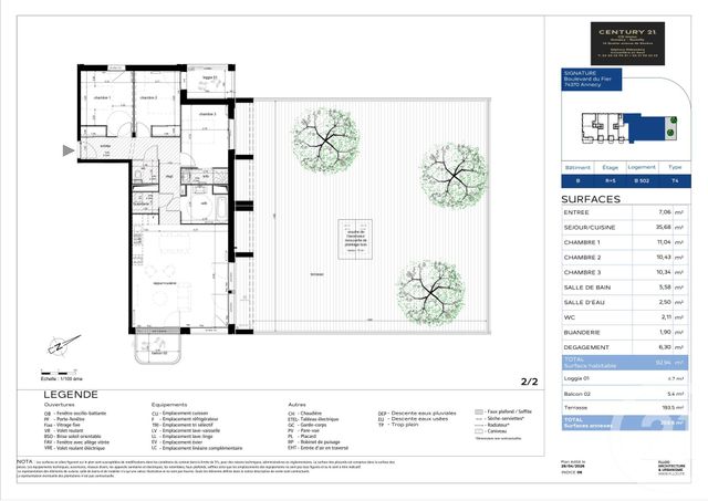 Appartement T4 à vendre - 4 pièces - 92.94 m2 - ANNECY - 74 - RHONE-ALPES - Century 21 Cd Immo