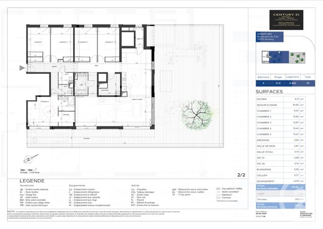 Appartement T6 à vendre - 6 pièces - 175.05 m2 - ANNECY - 74 - RHONE-ALPES - Century 21 Cd Immo