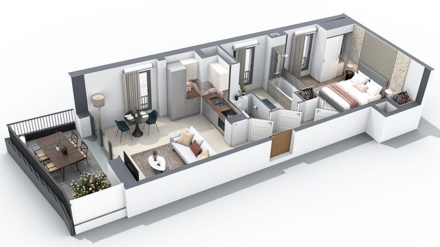 Appartement T2 à vendre - 2 pièces - 42.7 m2 - ANNECY - 74 - RHONE-ALPES - Century 21 Cd Immo