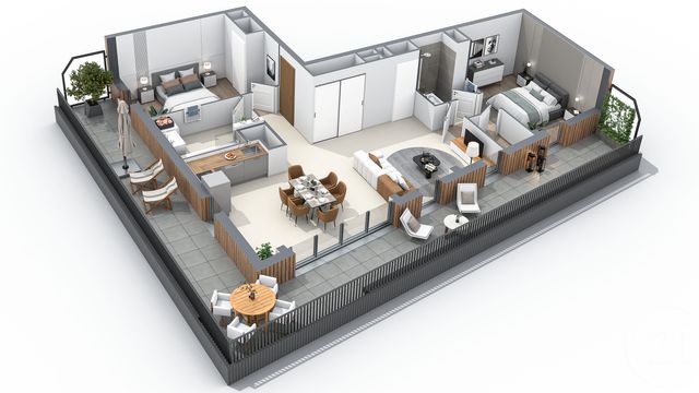 Appartement T4 à vendre - 4 pièces - 80.6 m2 - ANNECY - 74 - RHONE-ALPES - Century 21 Cd Immo
