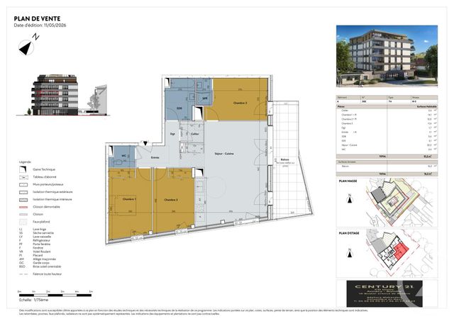 Appartement T4 à vendre - 4 pièces - 91.2 m2 - ANNECY - 74 - RHONE-ALPES - Century 21 Cd Immo