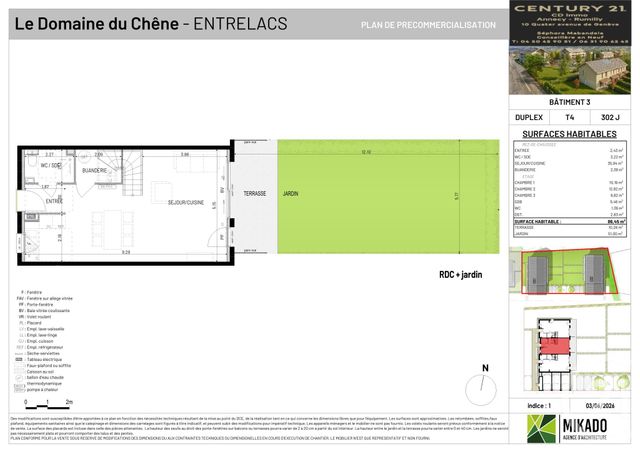 maison à vendre - 4 pièces - 86.45 m2 - ENTRELACS - 73 - RHONE-ALPES - Century 21 Cd Immo