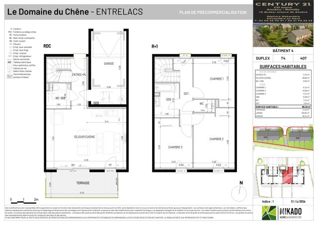 maison à vendre - 4 pièces - 88.29 m2 - ENTRELACS - 73 - RHONE-ALPES - Century 21 Cd Immo