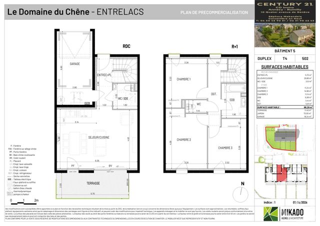 maison à vendre - 4 pièces - 88.29 m2 - ENTRELACS - 73 - RHONE-ALPES - Century 21 Cd Immo