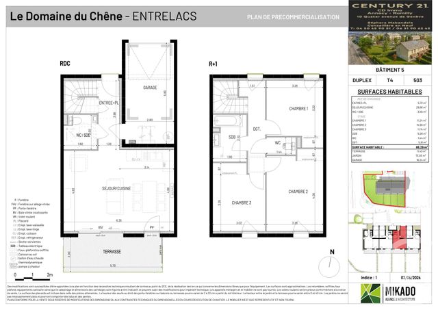 maison à vendre - 4 pièces - 88.29 m2 - ENTRELACS - 73 - RHONE-ALPES - Century 21 Cd Immo