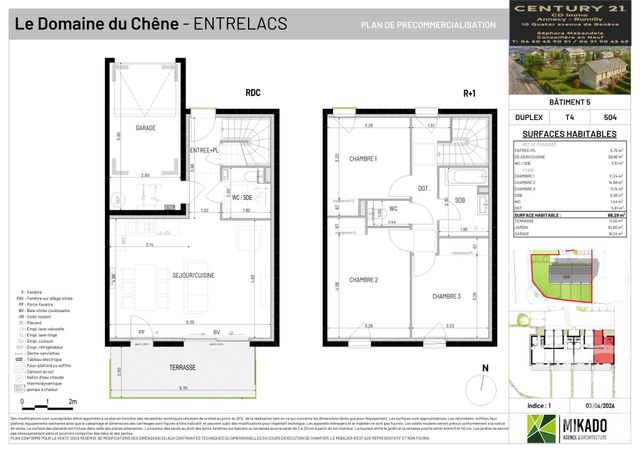 maison à vendre - 4 pièces - 88.29 m2 - ENTRELACS - 73 - RHONE-ALPES - Century 21 Cd Immo