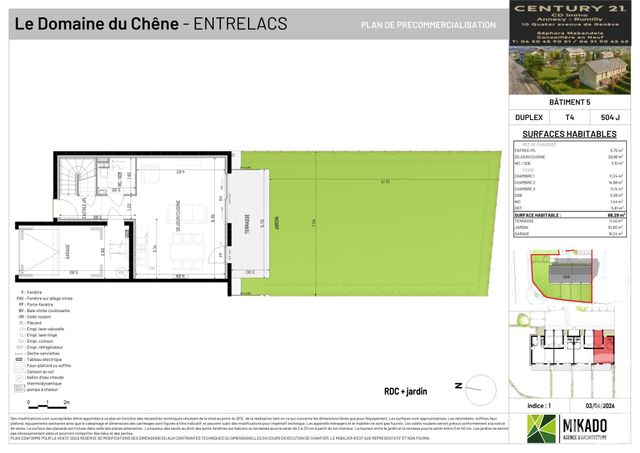 maison à vendre - 4 pièces - 88.29 m2 - ENTRELACS - 73 - RHONE-ALPES - Century 21 Cd Immo