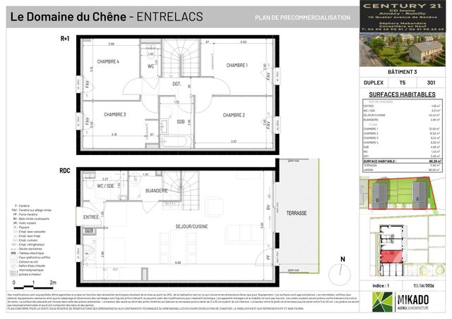 maison à vendre - 5 pièces - 98.28 m2 - ENTRELACS - 73 - RHONE-ALPES - Century 21 Cd Immo