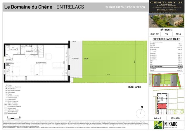 maison à vendre - 5 pièces - 98.28 m2 - ENTRELACS - 73 - RHONE-ALPES - Century 21 Cd Immo