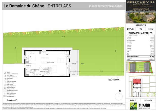maison à vendre - 5 pièces - 98.28 m2 - ENTRELACS - 73 - RHONE-ALPES - Century 21 Cd Immo