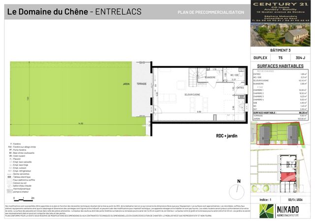 maison à vendre - 5 pièces - 98.28 m2 - ENTRELACS - 73 - RHONE-ALPES - Century 21 Cd Immo