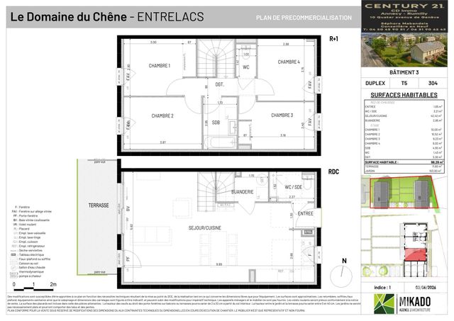 maison à vendre - 5 pièces - 98.28 m2 - ENTRELACS - 73 - RHONE-ALPES - Century 21 Cd Immo