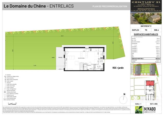 maison à vendre - 5 pièces - 98.28 m2 - ENTRELACS - 73 - RHONE-ALPES - Century 21 Cd Immo