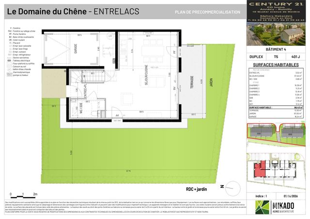 maison à vendre - 5 pièces - 98.43 m2 - ENTRELACS - 73 - RHONE-ALPES - Century 21 Cd Immo
