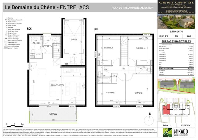 maison à vendre - 5 pièces - 99.43 m2 - ENTRELACS - 73 - RHONE-ALPES - Century 21 Cd Immo