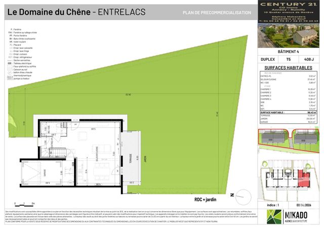 maison à vendre - 5 pièces - 99.43 m2 - ENTRELACS - 73 - RHONE-ALPES - Century 21 Cd Immo