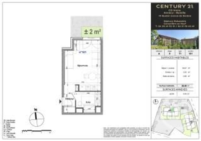 Appartement T1 à vendre - 1 pièce - 26.49 m2 - FAVERGES SEYTHENEX - 74 - RHONE-ALPES - Century 21 Cd Immo